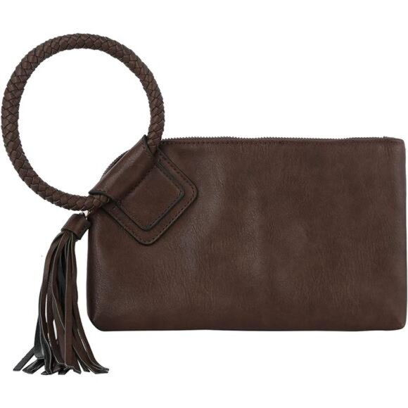 Womens Clutch Purse Wristlet Wallet Evening w/Hand Strap Casual Formal Vegan